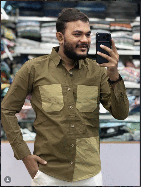 Screenshot 2026-01-24 110725 Balenciaga Style Color-Block Utility Long Sleeve Shirt